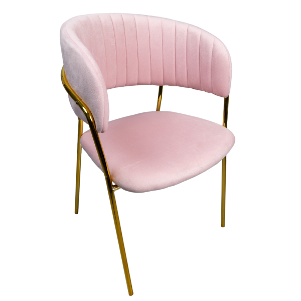 Salon Chair - Pink & Gold MZT-Y-11