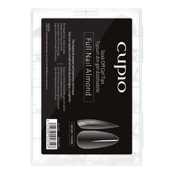 Soak-Off Full Nail Tips Set 240pcs - Almond