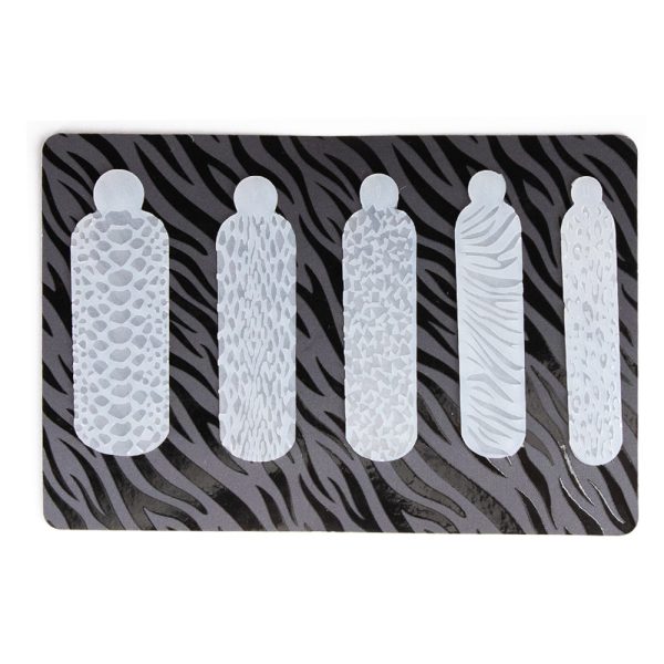 Mold for negative space delimitation in French manicure Cupio - Animal Print