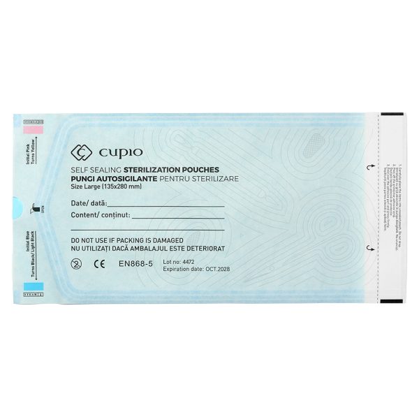 Self-sealing sterilization pouches Cupio 135x280mm - 100pcs