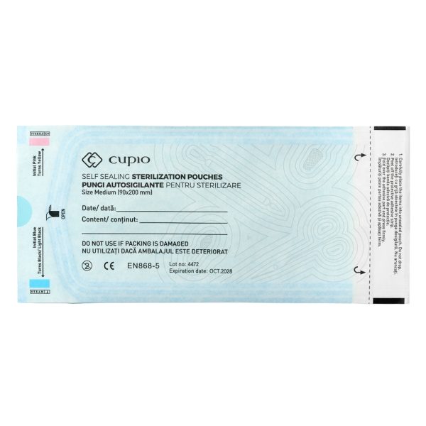 Self-sealing Sterilization Pouches Cupio 90x200 mm - 100 pcs