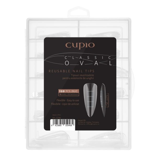Cupio Reusable Nail Tips - Classic Oval 120pcs