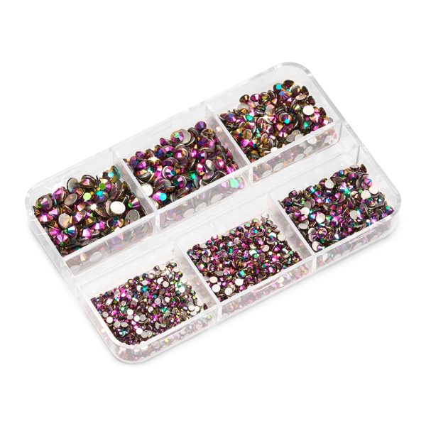 Nail Crystals Set 1440 pcs Glow
