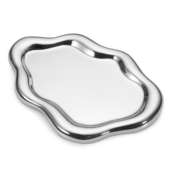 Cupio Decor Tray - Silver Wave