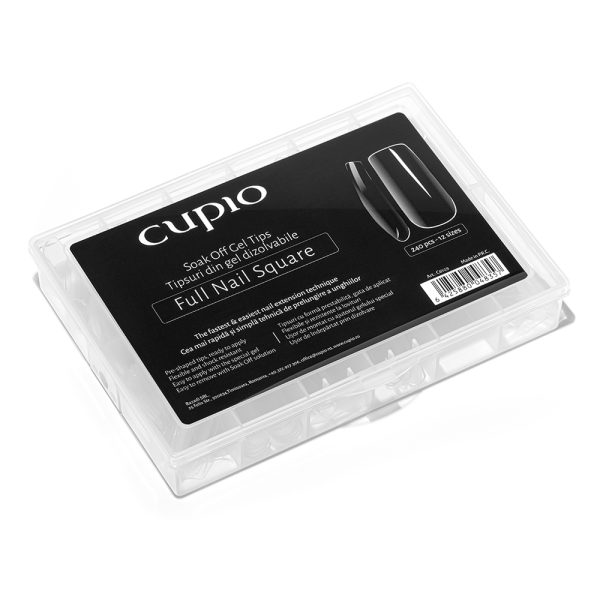 Dissolvable Full Nail Tips Set 240pcs - Square