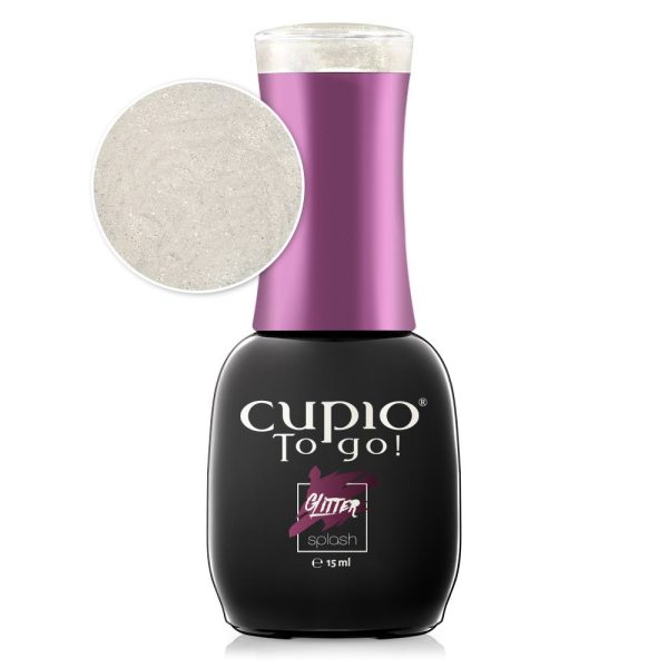 Cupio To Go! Semi-permanent Nail Polish Glitter Splash - Bride Glam