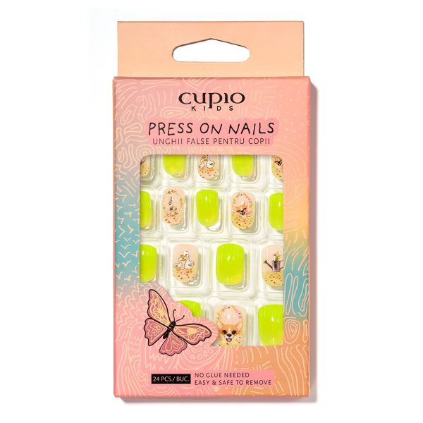Cupio Kids False Nails Set - Pastel Marble