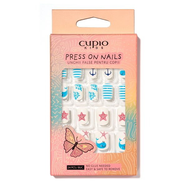 Cupio Kids False Nails Set - Sea Vacation