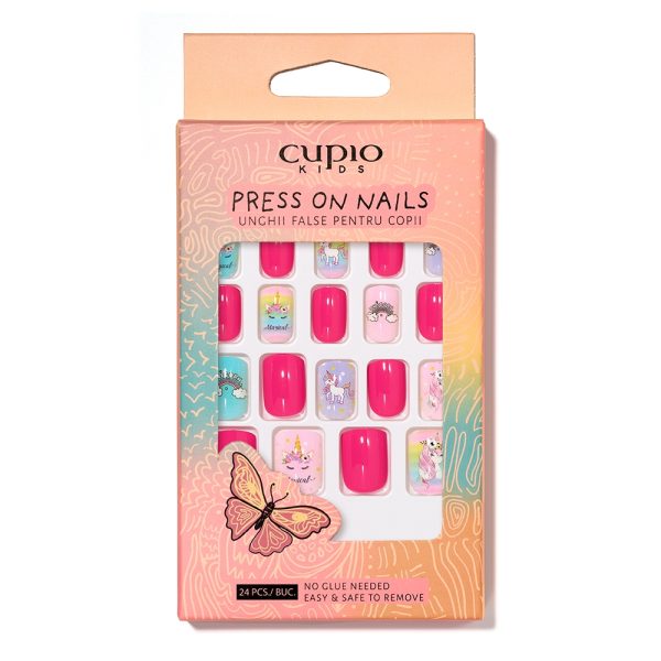 Cupio Kids False Nails Set - Unicorn Dream
