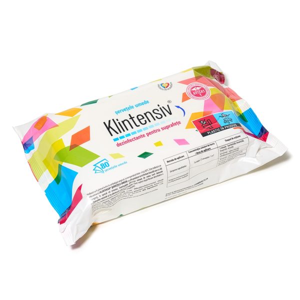 KLINTENSIV Disinfectant Wet Wipes for Surfaces 80pcs