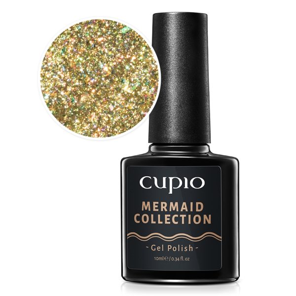 Cupio Semi-Permanent Nail Polish Mermaid Collection - Gold Sea 10ml