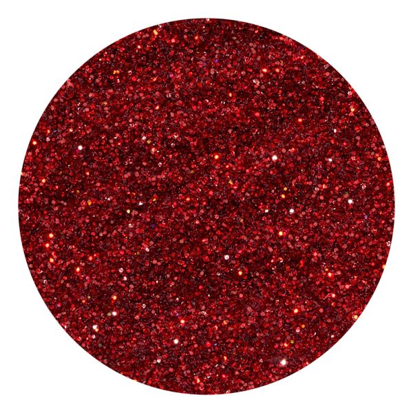 Dazzling Red Nail Glitter