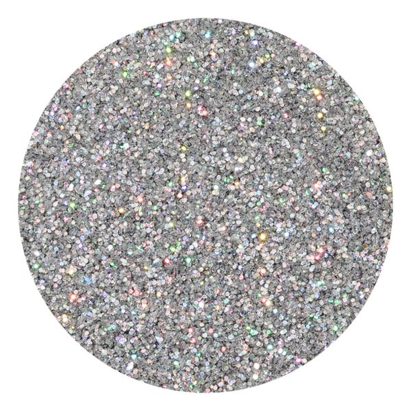 Dazzling Silver Nail Glitter