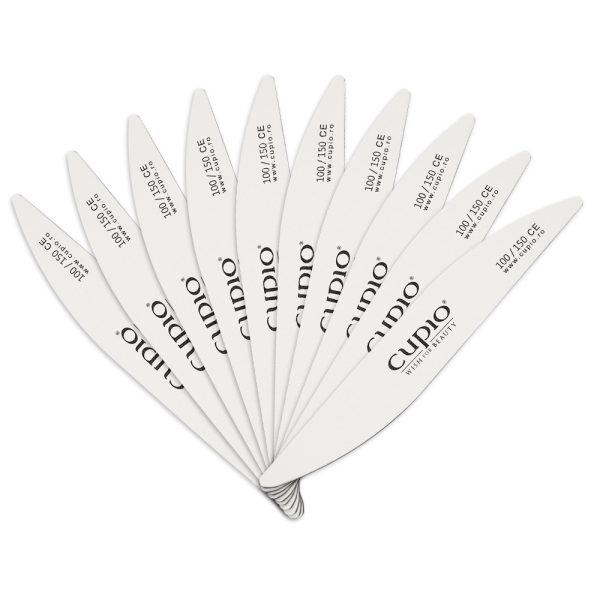 Set of 10 Professional Nail Files Wave Cupio 100/150