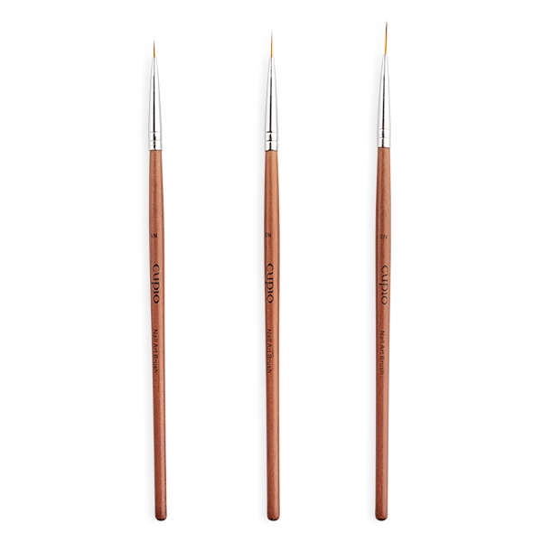 Manicure Brushes for Nail Art Set of 3
