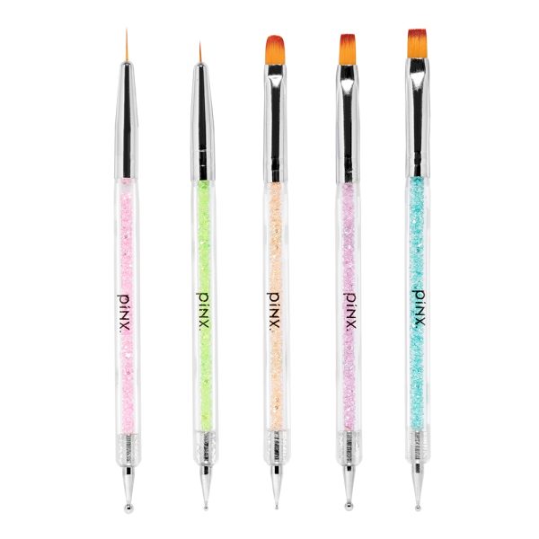 Set of 5 Manicure Brushes Pinx. Sugar Color