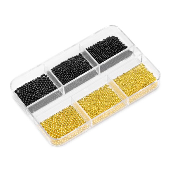 Black & Gold Nail Caviar Set