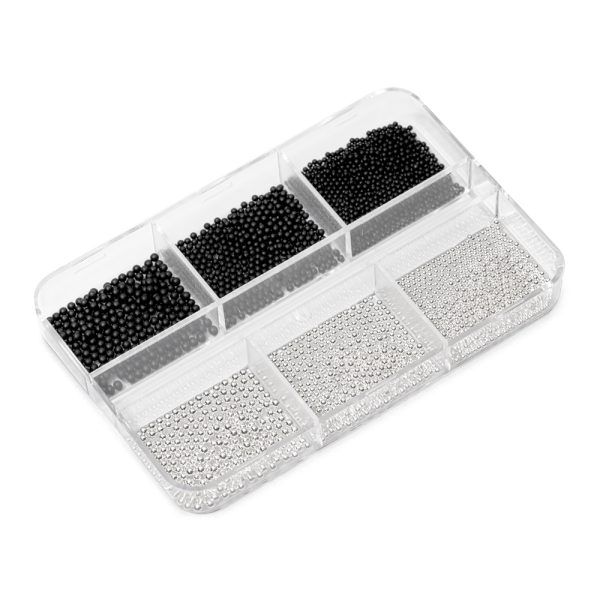 Nail Caviar Set Black & Silver