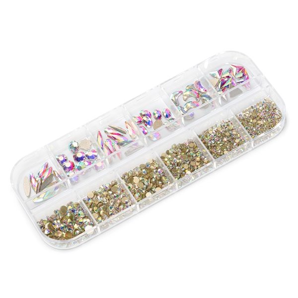Brilliant Naked AB Nail Crystals Set