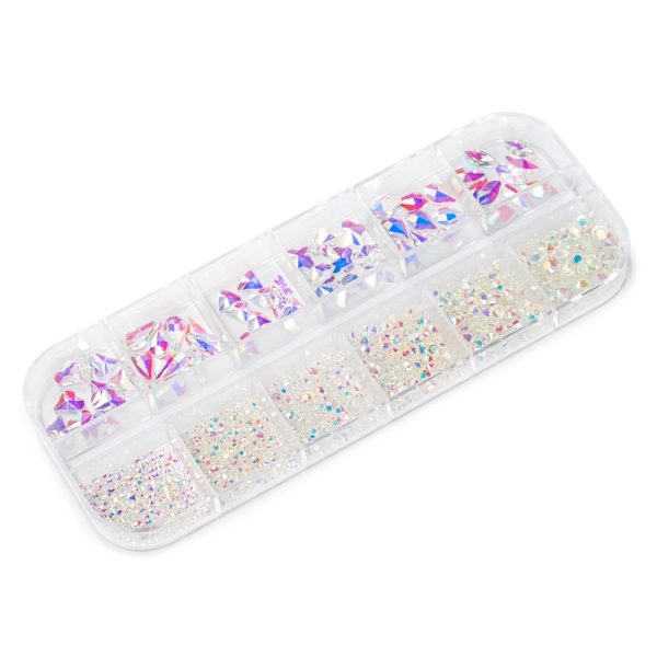 Brilliant Rainbow Nail Crystals Set