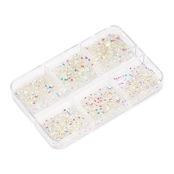 White AB Nail Pearls Set