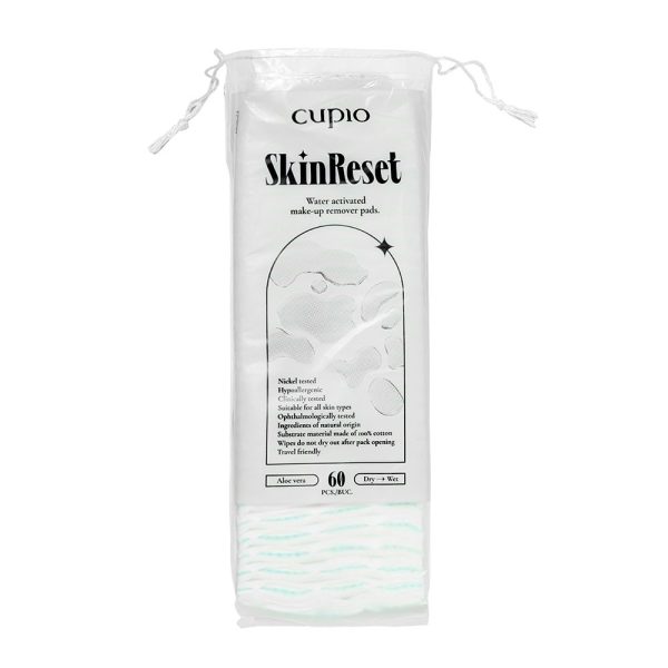 Organic Pads with Makeup Remover and Aloe Vera Cupio SkinReset
