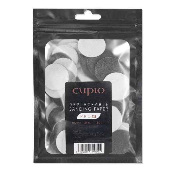 Set of 100 refills for pedicure disc Cupio PRO25 #80