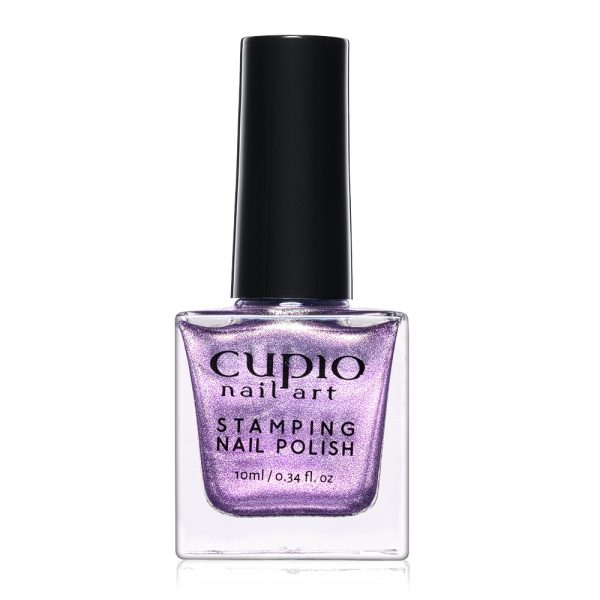 Cupio Glitter Purple Stamping Polish 10ml