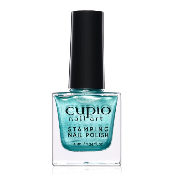 Cupio Metallic Turquoise Stamping Polish 10ml