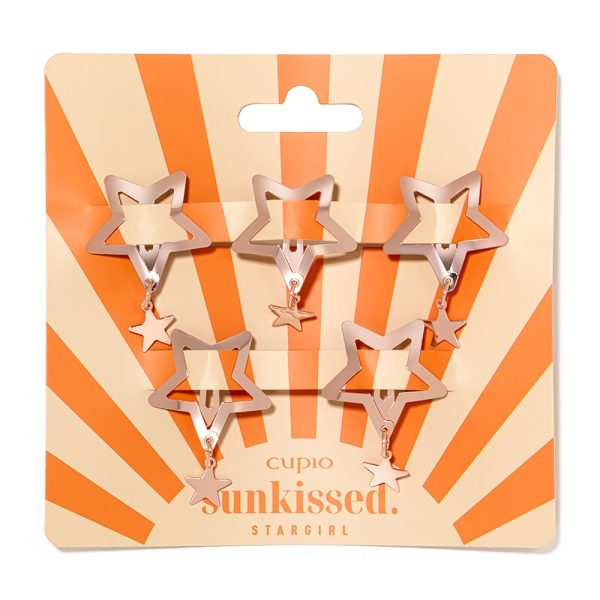 Set of 5 Cupio Sunkissed Metal Hair Clips - Stargirl