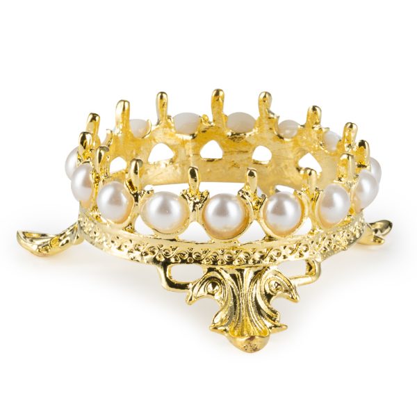 Gold Crown Brush Holder
