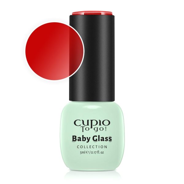 Semi-permanent Nail Polish Baby Glass Collection - Luminous Red 5ml
